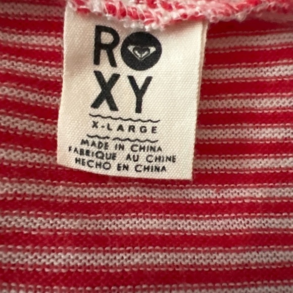 Vintage Roxy stripped lightweight hooded sweater size XL - Picture 4 of 7